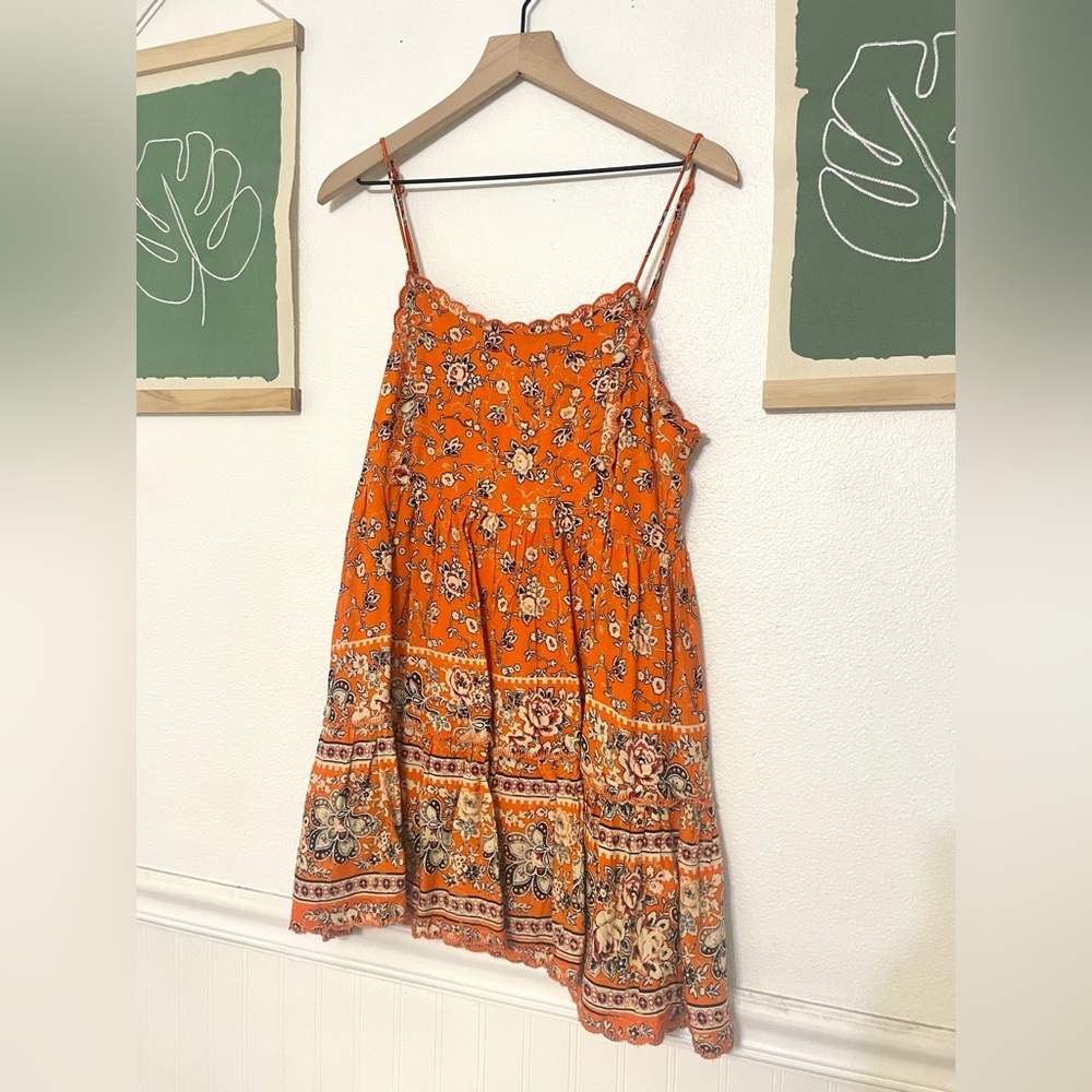 Orange Boho Dress